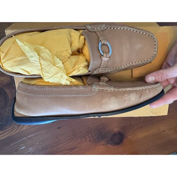 Tod's Women's Brown Calf Leather Loafers Size 11 - Picture 13 of 16